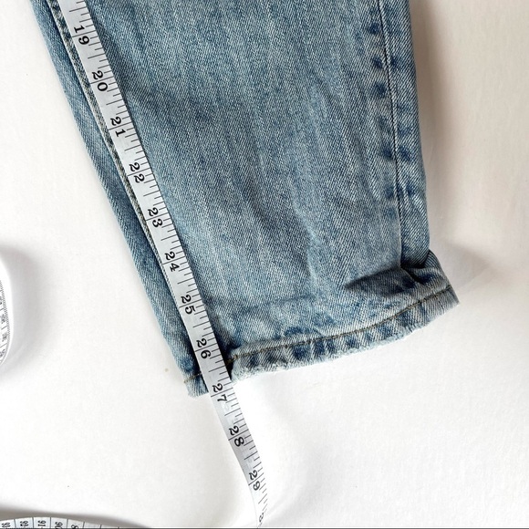 Zara Light Wash Distressed Mom Style Jeans - Picture 11 of 13